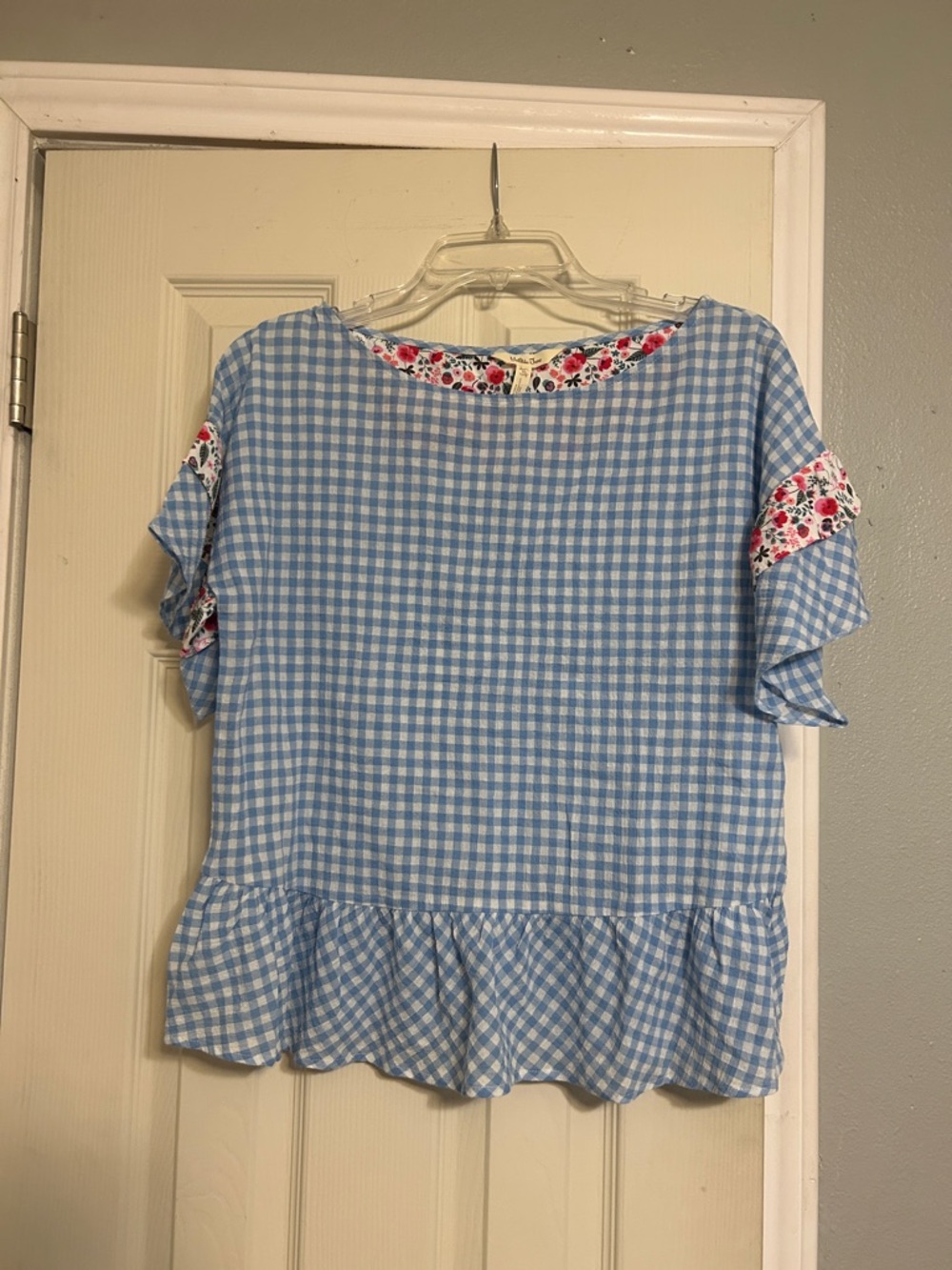 🪁2/$7, 🎠4/$11 Matilda Jane blue plaid top